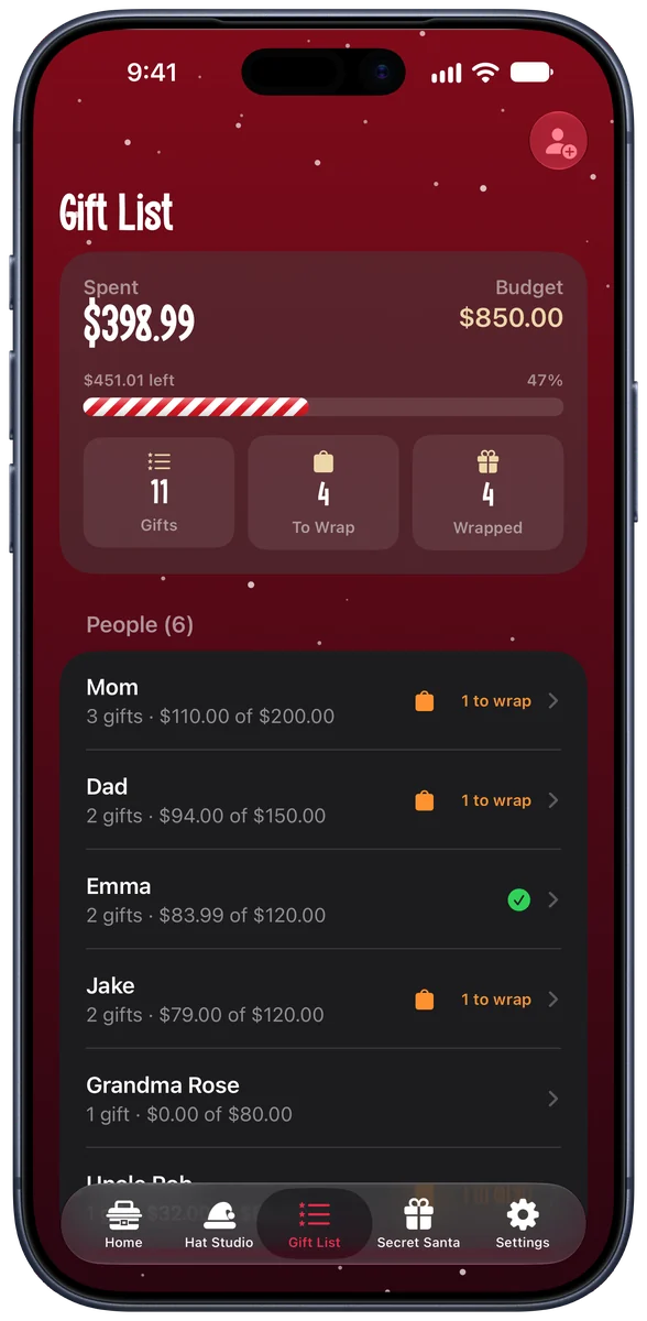 Santa Toolbox screenshot 3 of 5, shown on iPhone